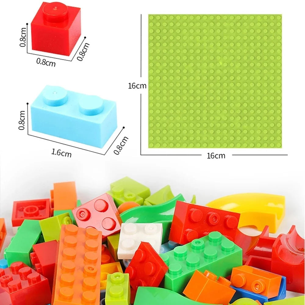 165/330pcs Small Size Marble Race Run Blocks Maze Ball Track Building Toyland EU