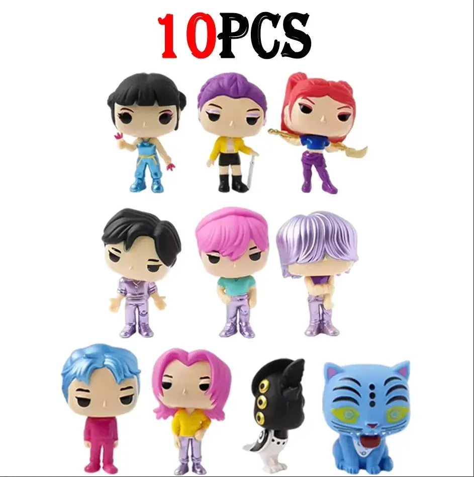10pcs Anime Witch Huntress Squad Figure Toys Q Version Derpys Tiger Rumi Mira Zoey Sussy Figurine Doll Fans Christmas Gift - ToylandEU