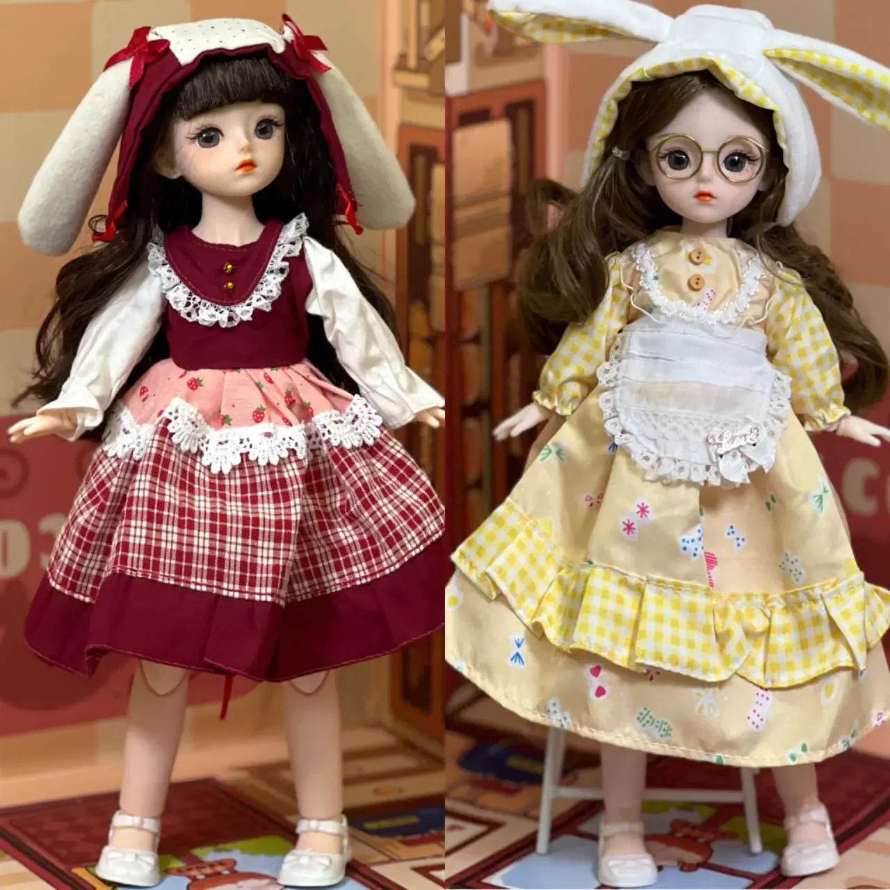 30cm Dolls For Girl Dolls 1/6 Starry Grey Blue Eyes Fashion - ToylandEU