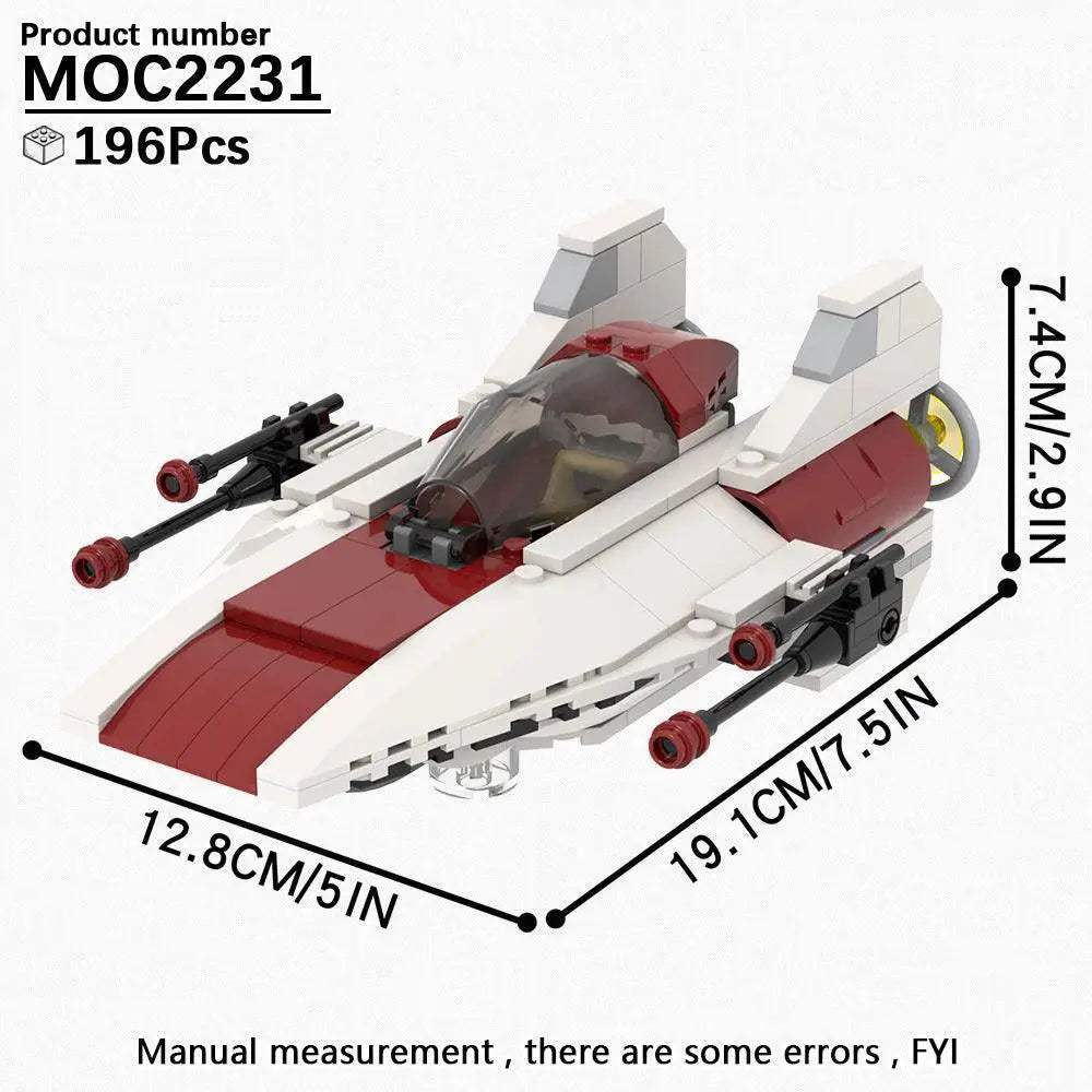 Space Wars Fighter Building Blocks Set For Realistic Dioramas - ToylandEU