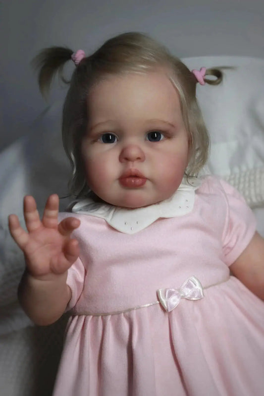 Lifelike 24 Inch Reborn Baby Doll With Hand Rooted Hair - ToylandEU