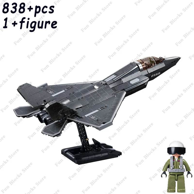 Military F/A-18E Super BumbleBee Fighter Plane Building Blocks - ToylandEU