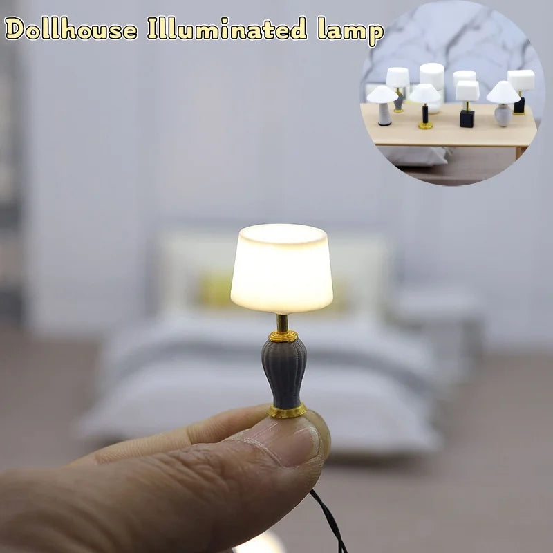 Miniature Desk Lamp | 1:20 Scale Model | Plastic Design | Single Unit Mini Toy