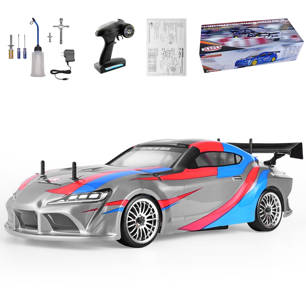 High Speed HSP 1:10 Scale Nitro Gas Drift RC Racing Car with Two Speed 4wd Power Toyland EU