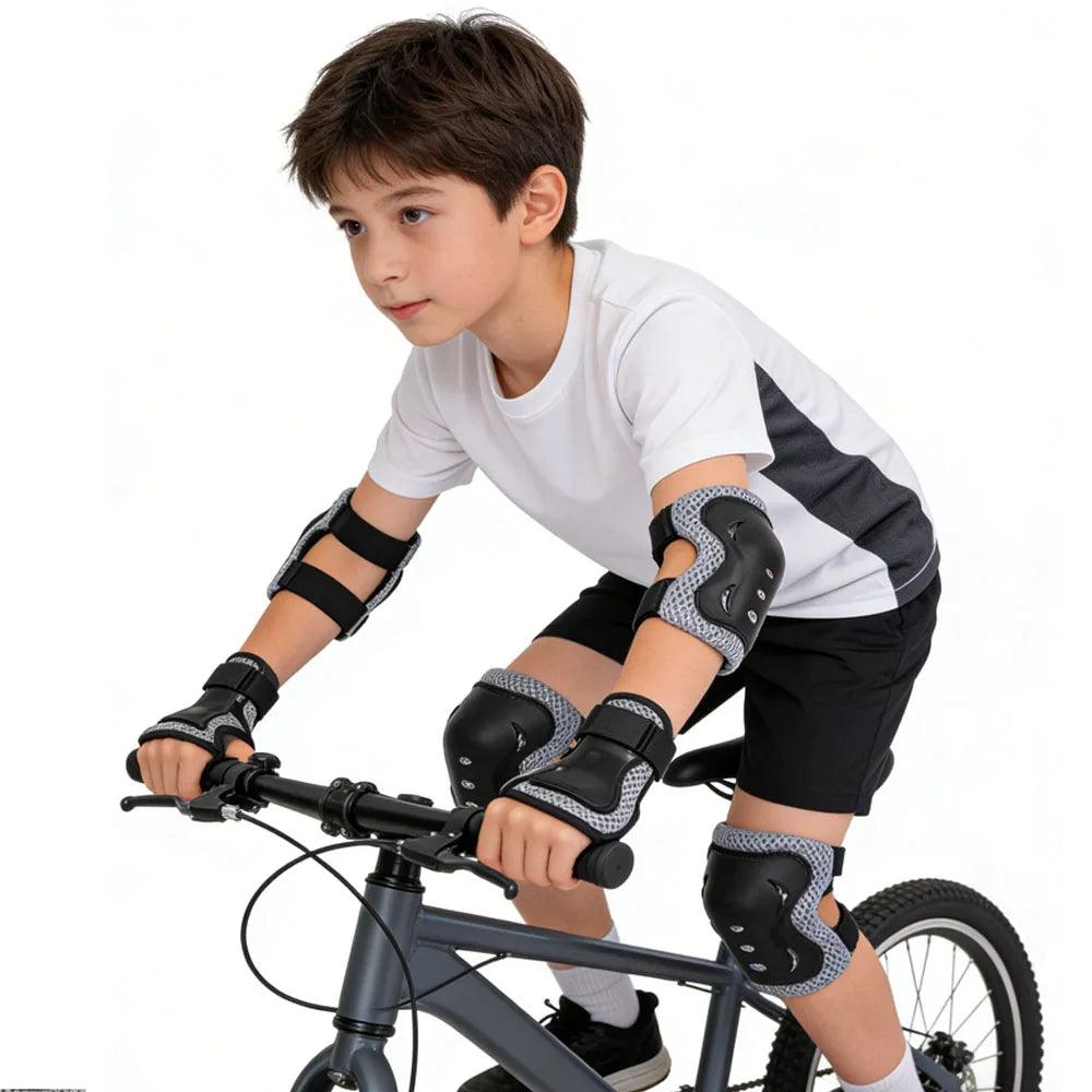 Youth Knee Elbow Pads | Soft Knit 6 Piece | Toylandeu™