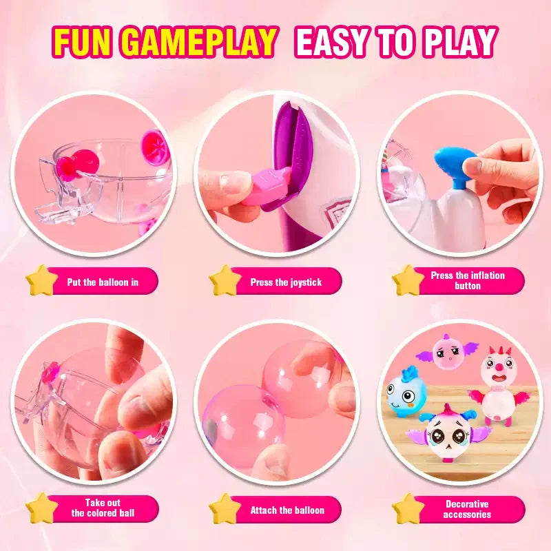 DIY Balloon Kit | Child Safe Craft Kit | Inflatable Toy Set | Ages 3 and Up