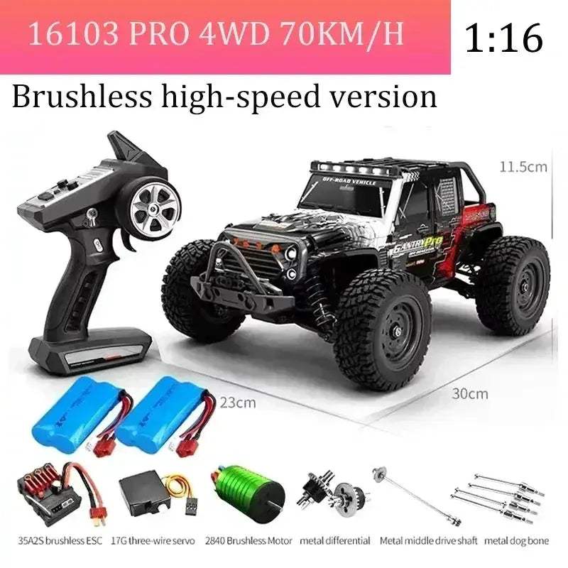 High Speed RC Car With Brushless Motor And Led Lights - ToylandEU