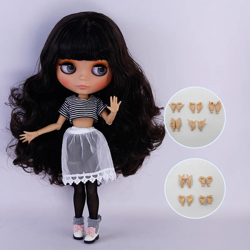 BJD Doll | 1/6 Jointed Body | Tan Skin Matte Face | 30cm