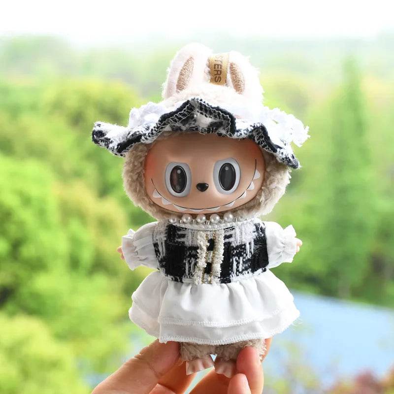 Premium Doll Clothes Spring Summer Dress For 17cm Labubu - ToylandEU