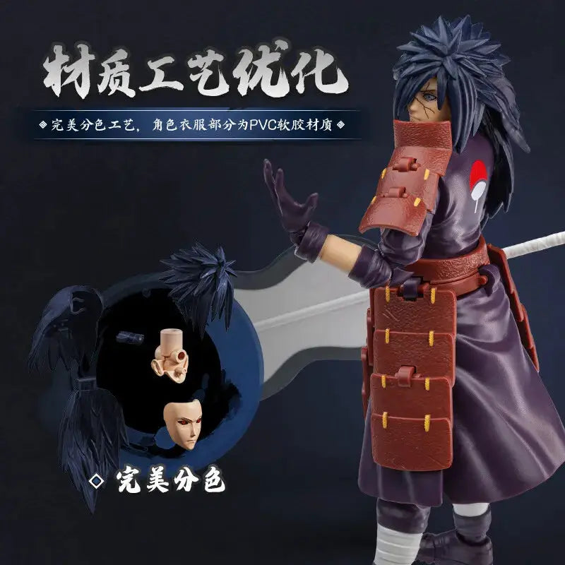 BLOKEES Original NARUTO Uchiha Madara Kyuubi Kurama Sasuke Minato Bijyudama Shippūden Bijuu Assembled Action Figure Toy Model - ToylandEU