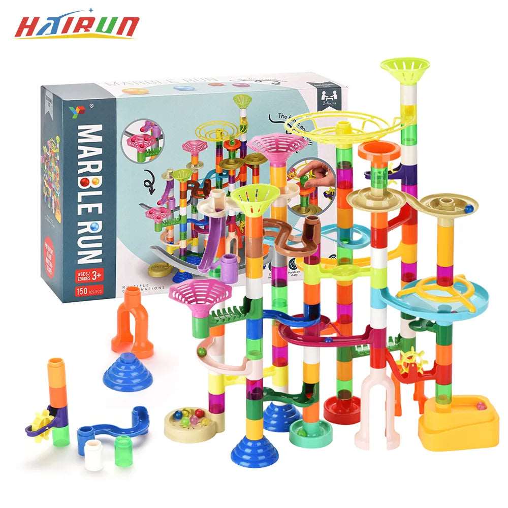 150PCS NEW Runway Building Block Toy Set Maze Race Ball Construction - ToylandEU