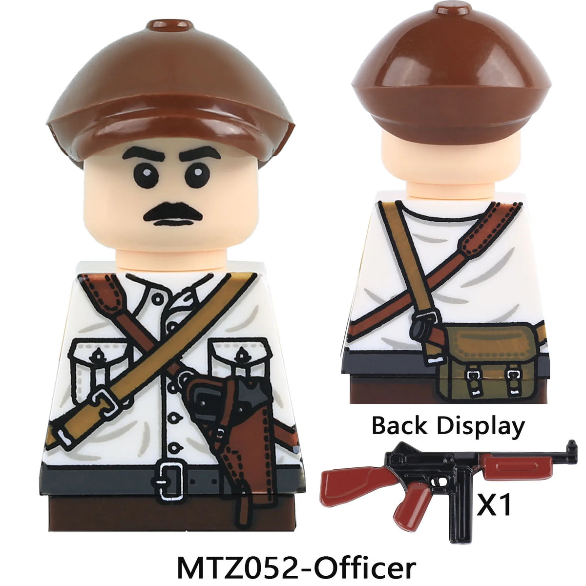 French Infantry Brick Set | WW2 Military Gear | Armor And Gun Kit | Kids Gift
