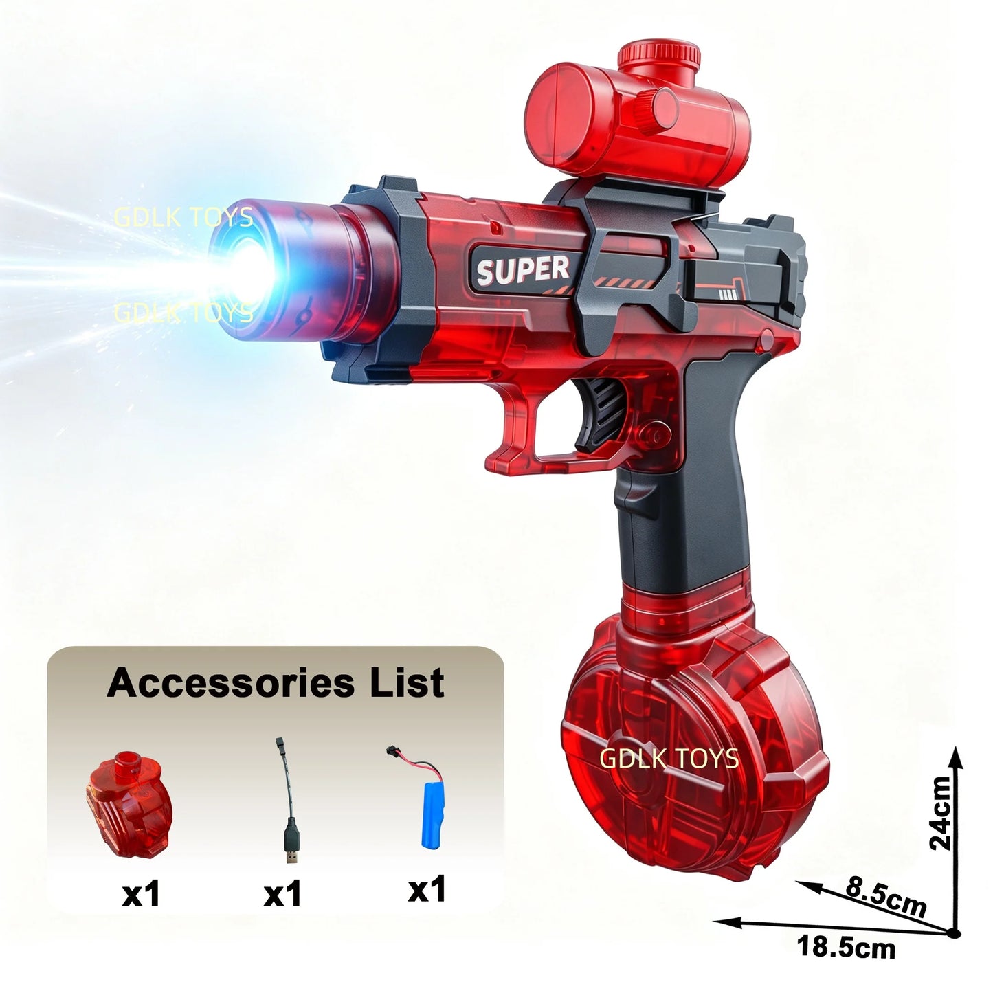 Electric Water Gun | 8-10m Range | Automatic Water Blaster