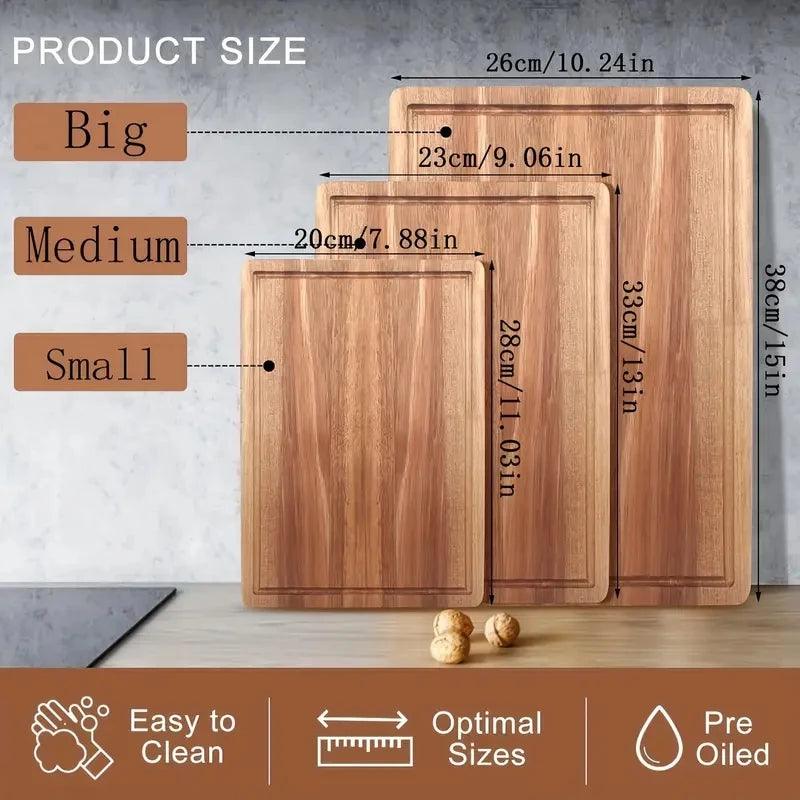 Cutting Board | Beech Walnut Wood | Toylandeu™