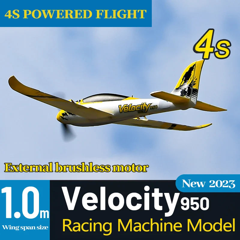 RC Freewing Velocity Patrol Racing RC Airplane - Fixed Wing Model with 6 Channels