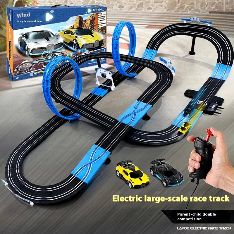 Remote Control Car Track Set Two Player Puzzle Toy