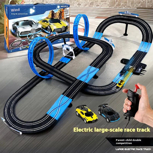 Remote Control Car Track Set Two Player Puzzle Toy