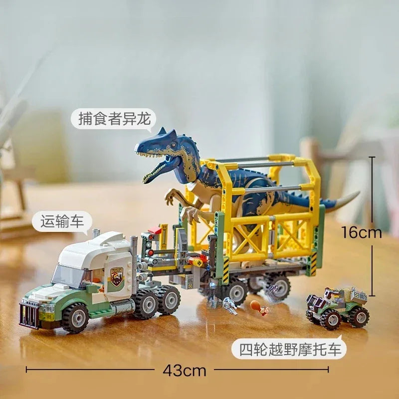 Dinosaur Missions Allosaurus MOC Set For Kids Transport Truck - ToylandEU