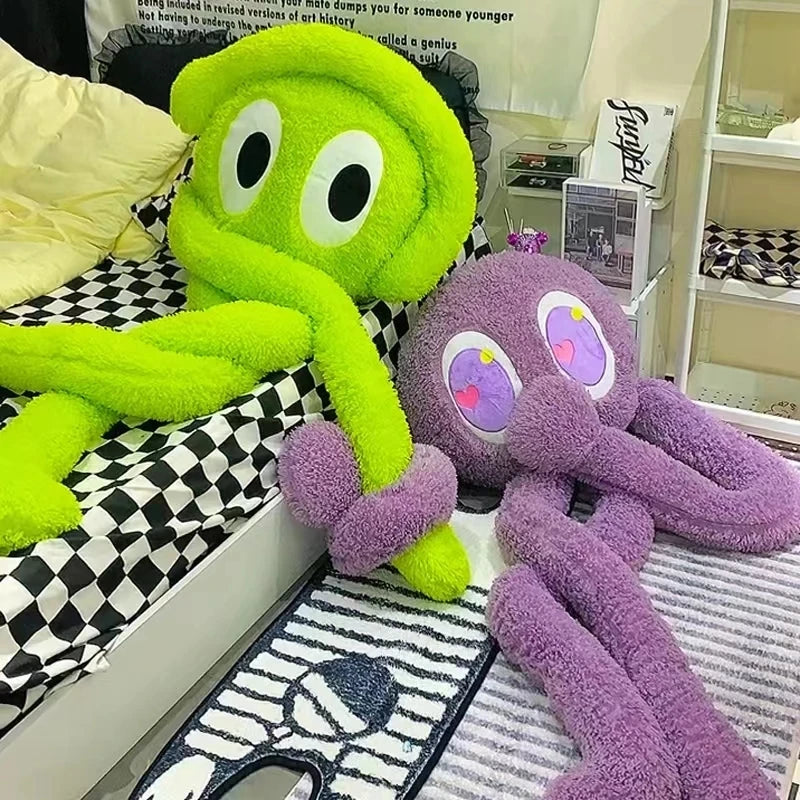 Giant Alien Monster Plush Throw Pillow With Long Arms