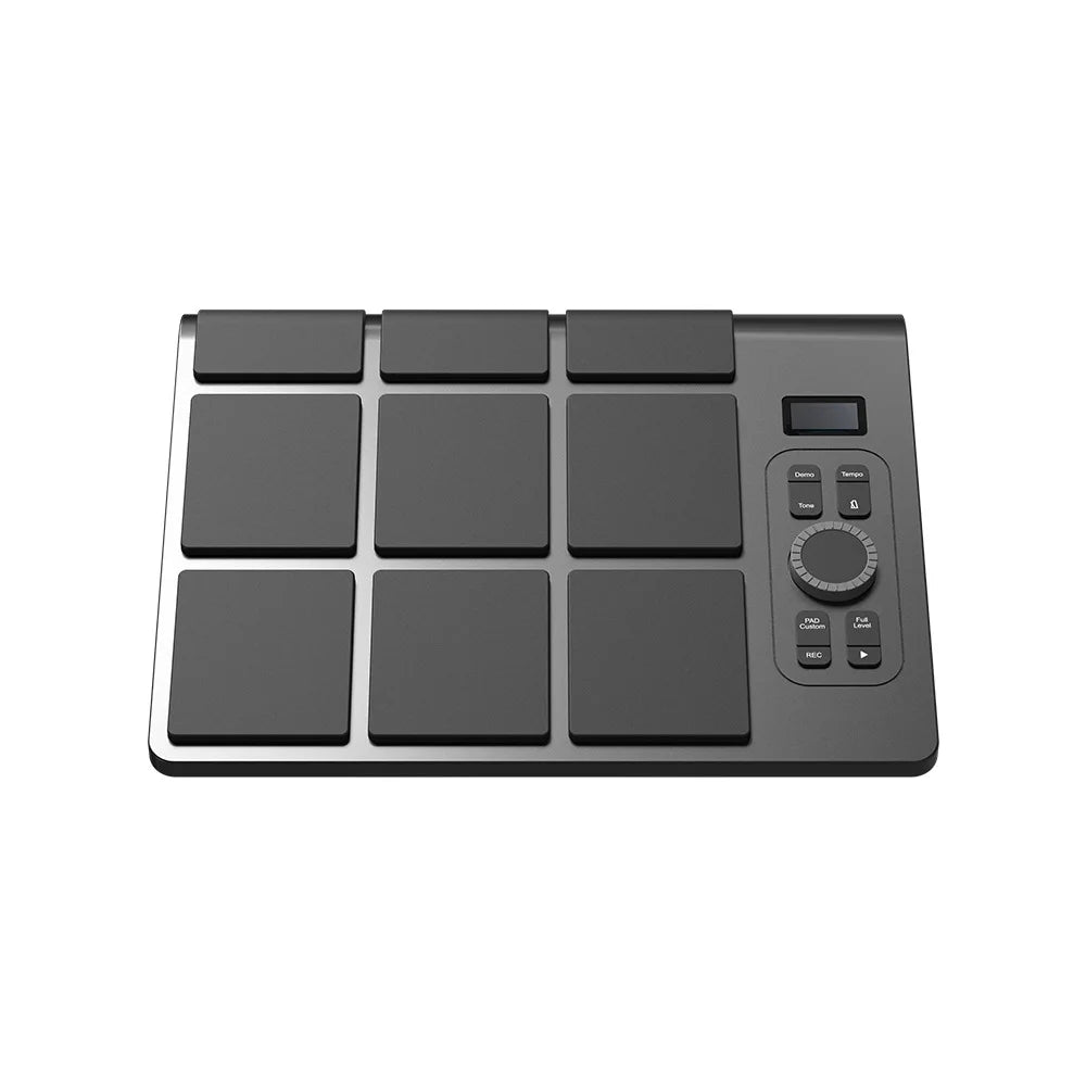 Portable Electronic Drum Set With 9 Colored Pads And Lights