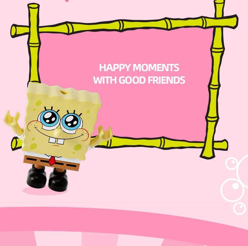 Spongebob Cartoon Krusty Krab Restaurant Building Blocks Toy - ToylandEU