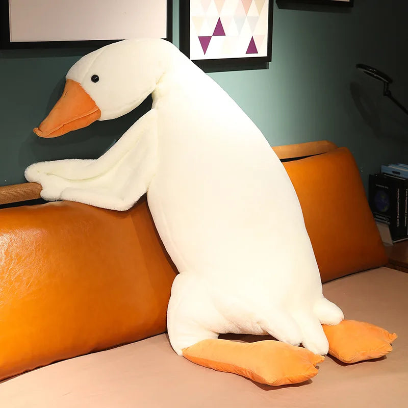 Big White Goose Comforting Toy Doll Creative Sleeping Plush Pillow - ToylandEU