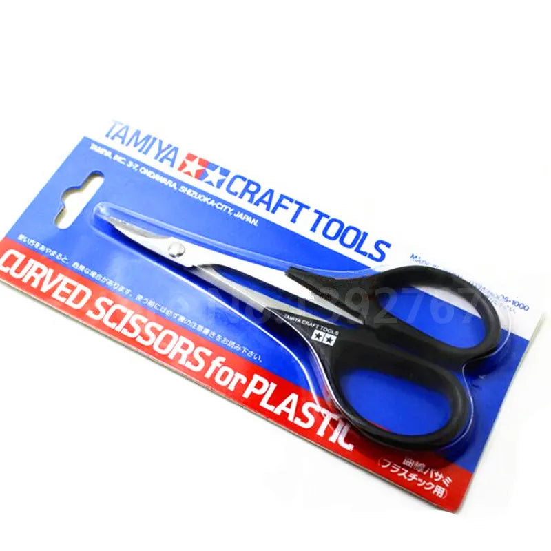 TAMIYA Craft Tools Curved Scissors for RC Car Body Cutting