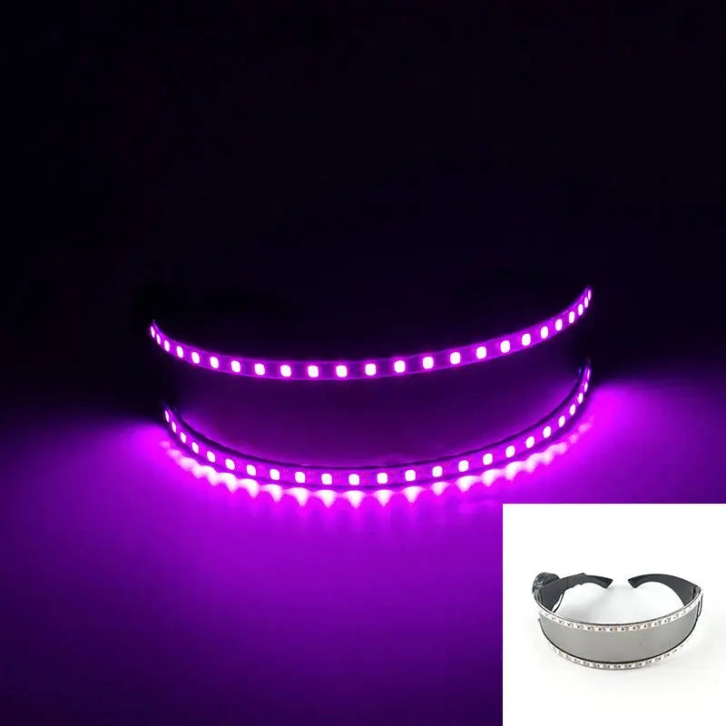 New Cool Cyberpunk Style Glasses Glowing Party Decor Luminous LED Sunglasses Lighting Up Bar Rave Music Dancing Party - ToylandEU