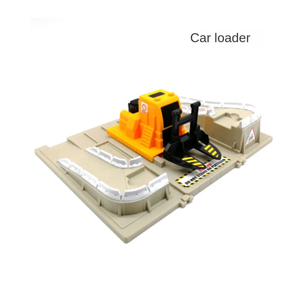 High Speed Train Set With Engineering Rails And Accessories