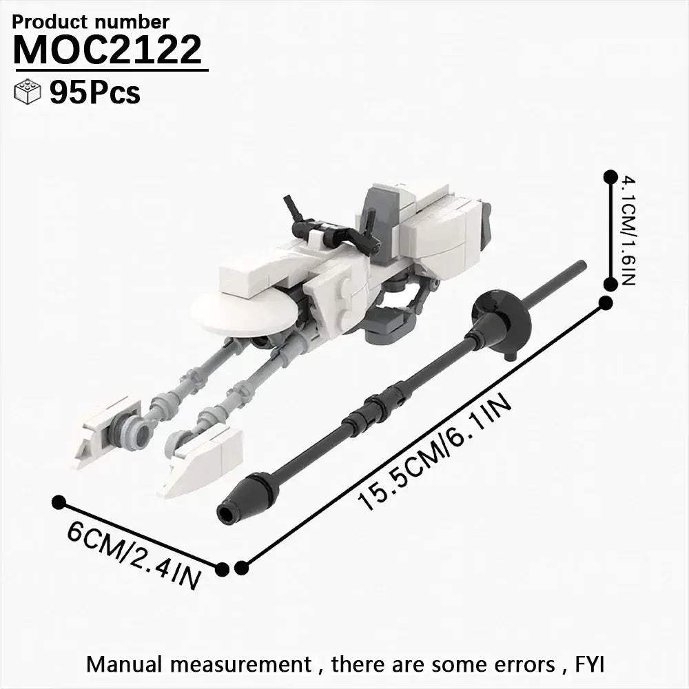 Most Complete Space Wars Speeder Bike Building Blocks Set - ToylandEU