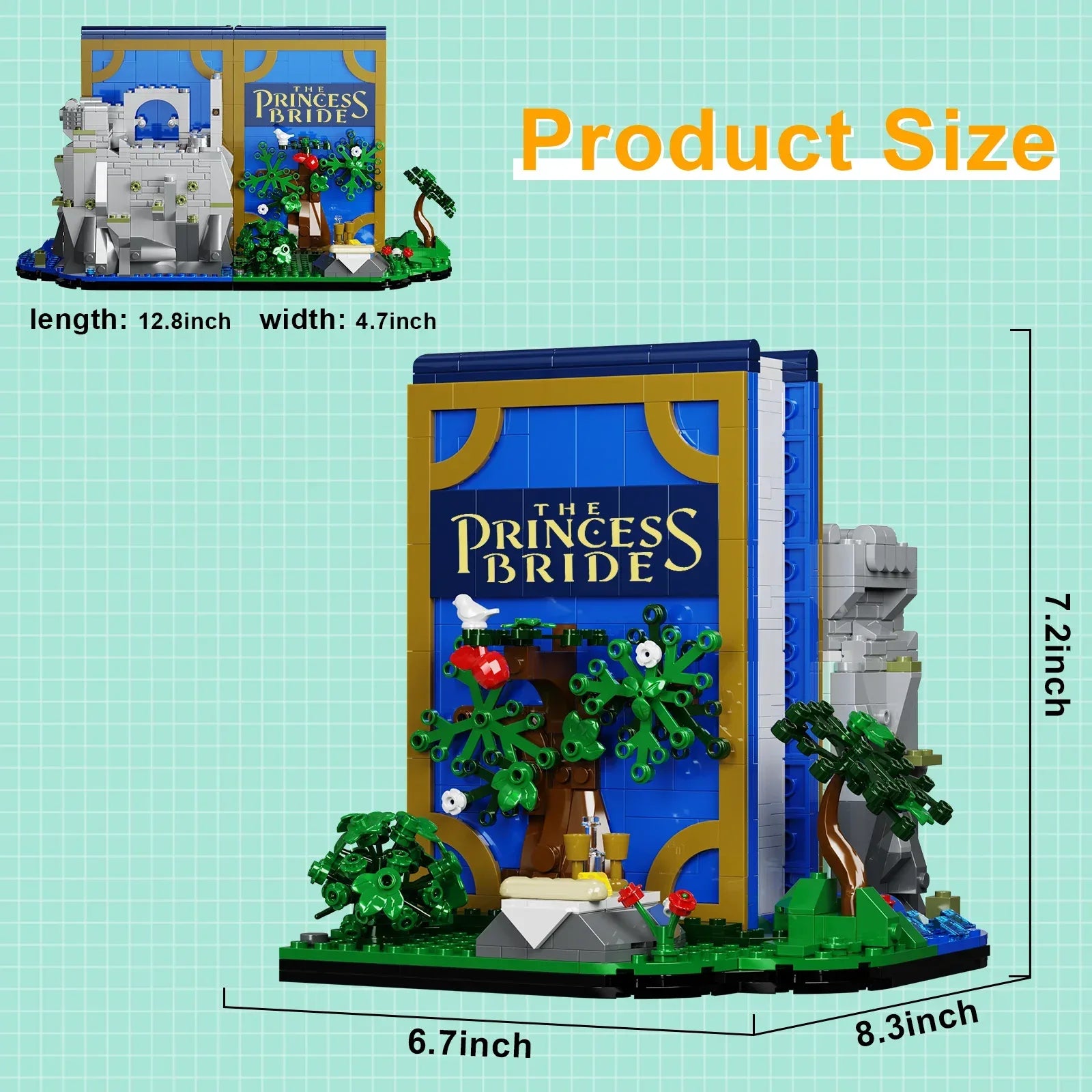 Princess Story Book Building Blocks Set Lego Compatible 3D Diorama - ToylandEU