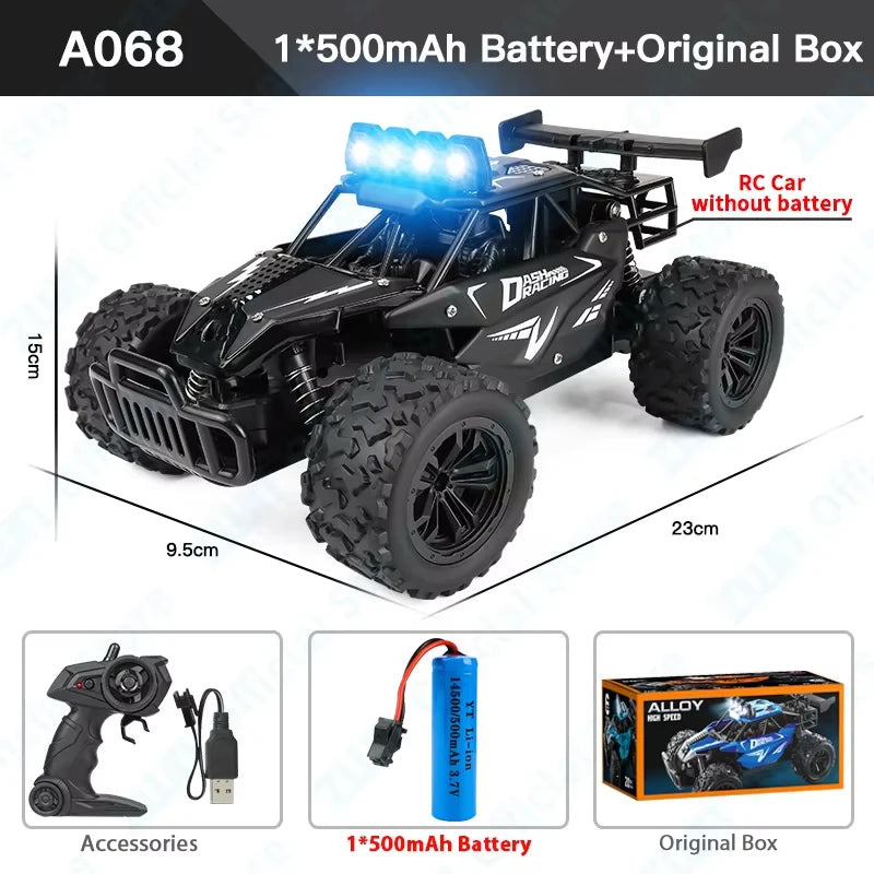 LED Lights RC Car 2WD Off Road Remote Control Vehicle