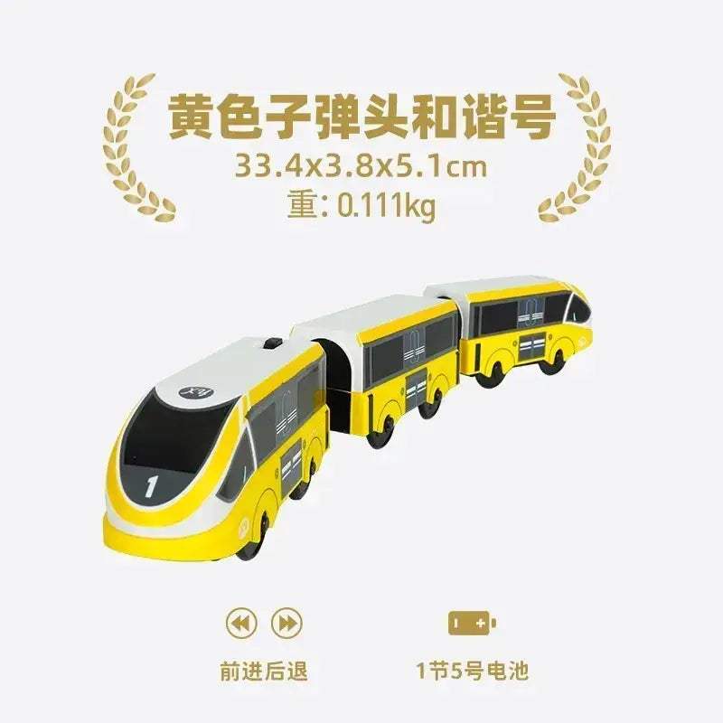 Electric Train Set for Wooden Railway Tracks Toy Gift - ToylandEU