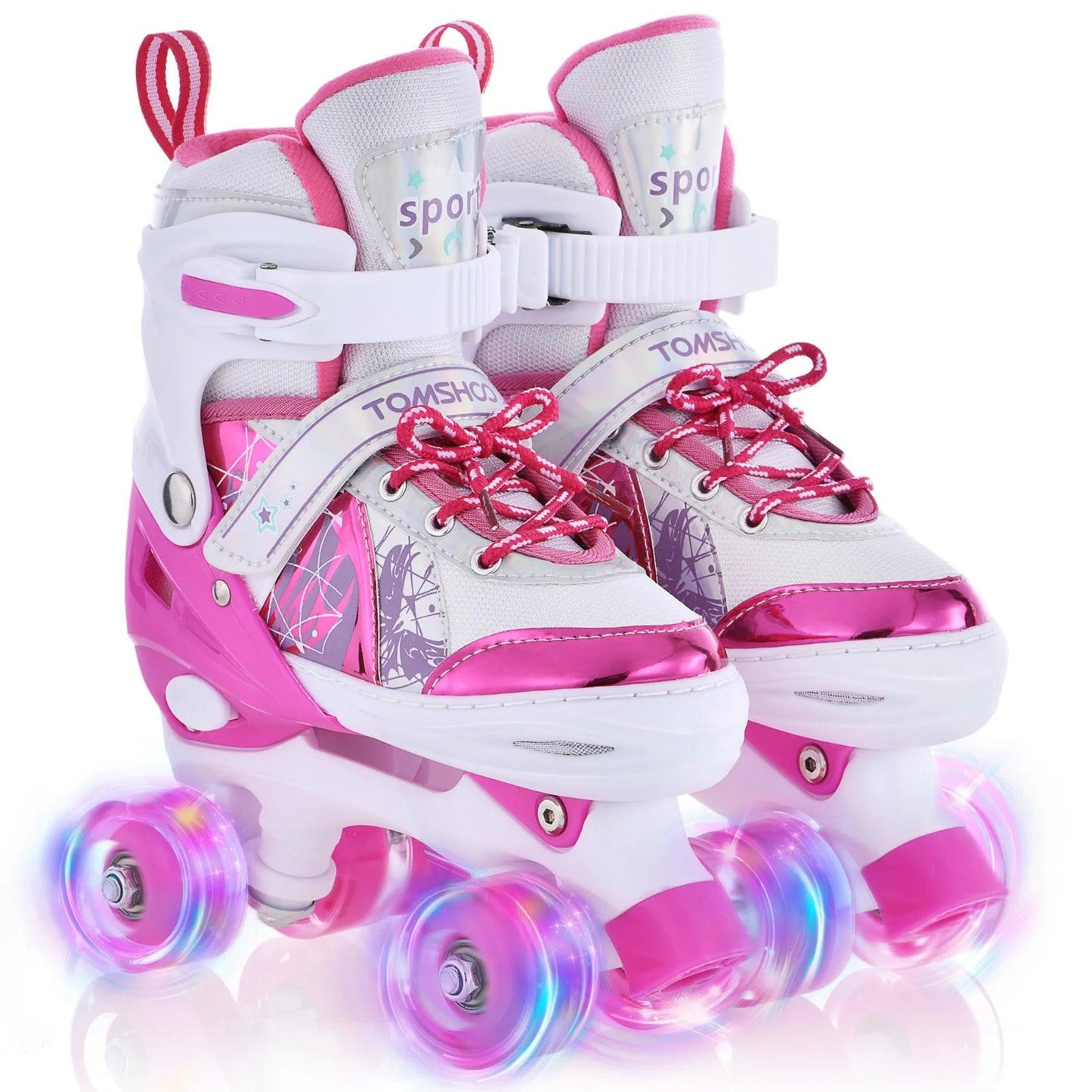 Roller Skates | 4 Size Adjustable | Toylandeu™