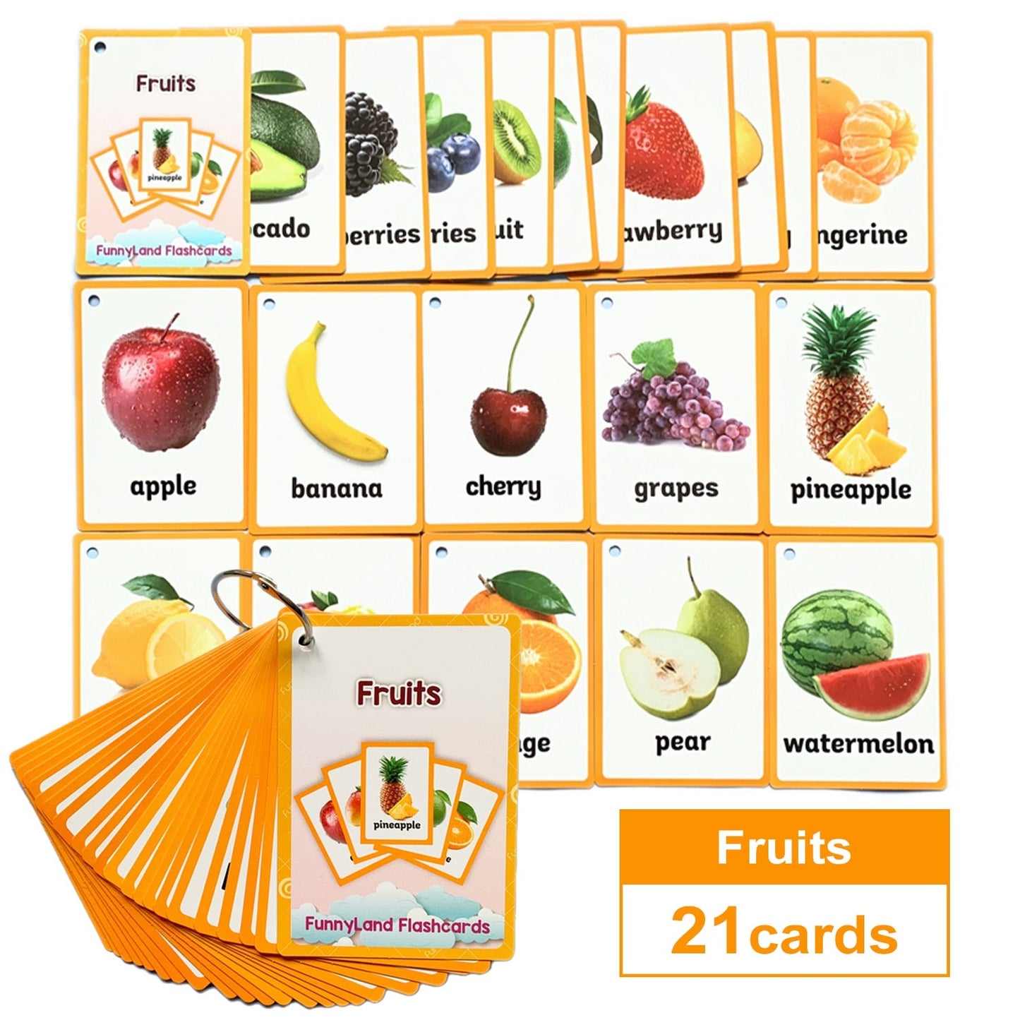Kinder Baby English Learning Word Pocket Card Flashcard Montessori Learning Game Tool Words Table Game Gift for Kids Teach Toyland EU Toyland EU