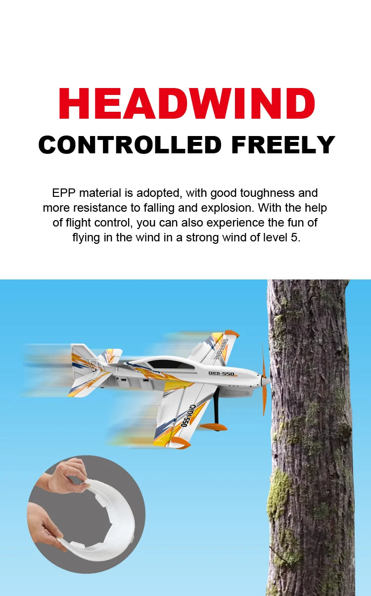 RC 4-Channel Brushless Motor Remote Control RC Plane and Helicopter Toy for Boys - JIKEFUN Indoor/Outdoor Aircraft