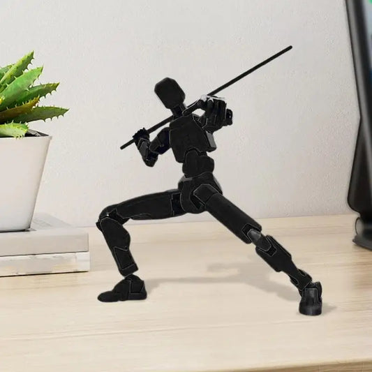 Customizable 3D Printed Flexible Action Figures - Fun Desk Decor