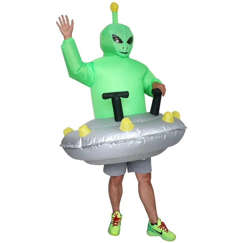 Inflatable Halloween Costume | Ghost Design | Soft Polyester | Unisex Fit