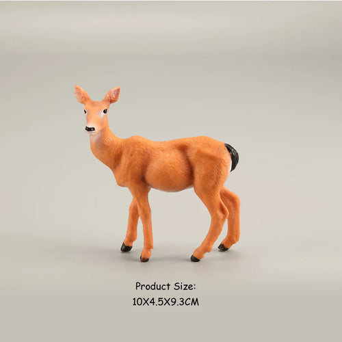 Forest Animal Action Figures Set - Moose, Elk, Reindeer, Alpaca, Sika Deer ToylandEU.com Toyland EU