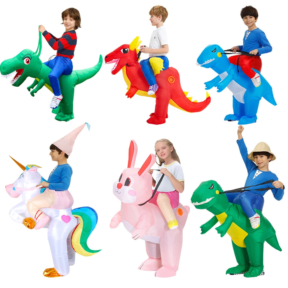 Inflatable Dinosaur & Unicorn Costumes for Kids - Fun for Halloween & Christmas!