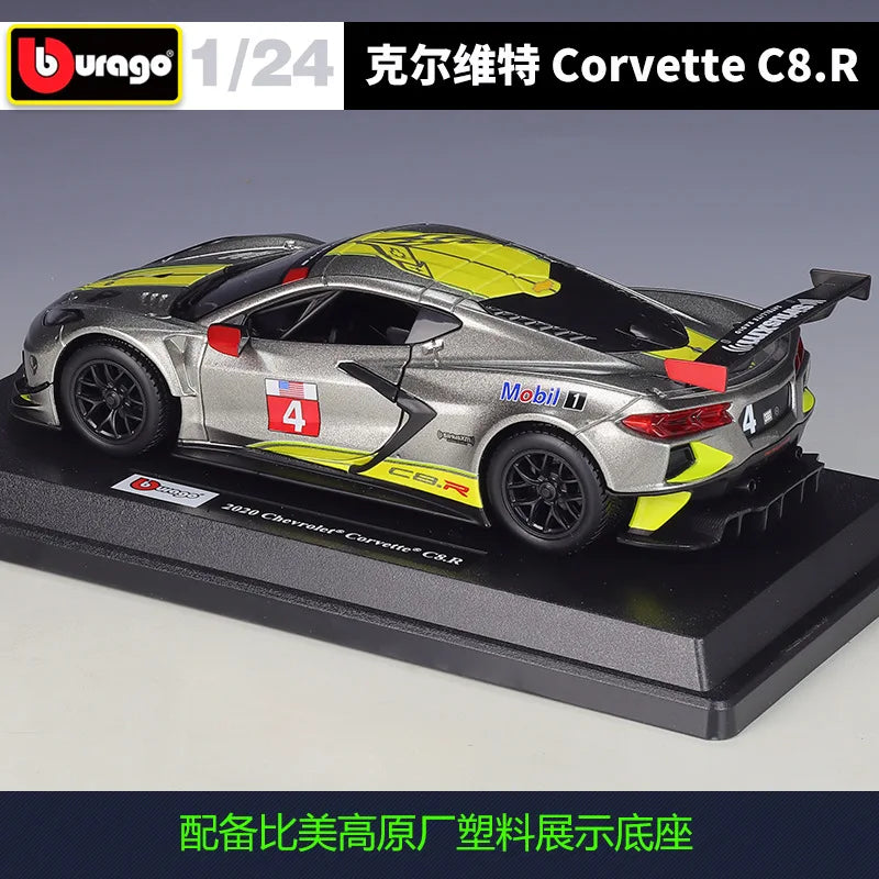 Diecast Car Model | 1:24 Scale | Corvette C8.R Racing Version | Alloy Body