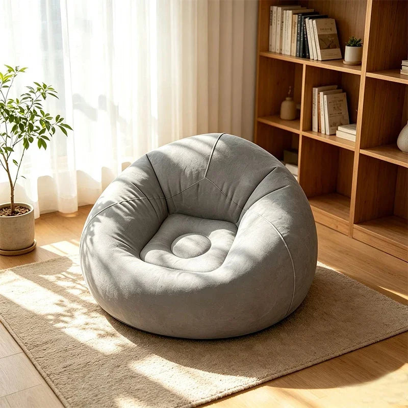 Inflatable Sofa | Flocking Surface | Foldable | Single Seat Indoor Outdoor