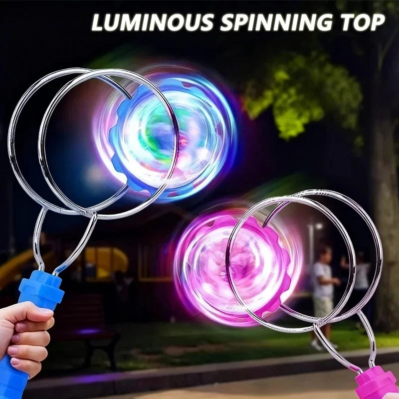 LED Spinning Top | Magnetic Light Up | Handheld Gyro Toy | For Kids