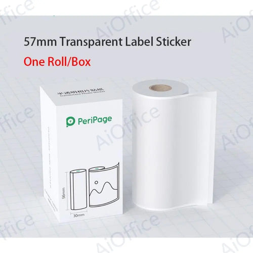 Translucent Sticky Paper Peripage Mini Printer Paper Sticker ToylandEU.com Toyland EU