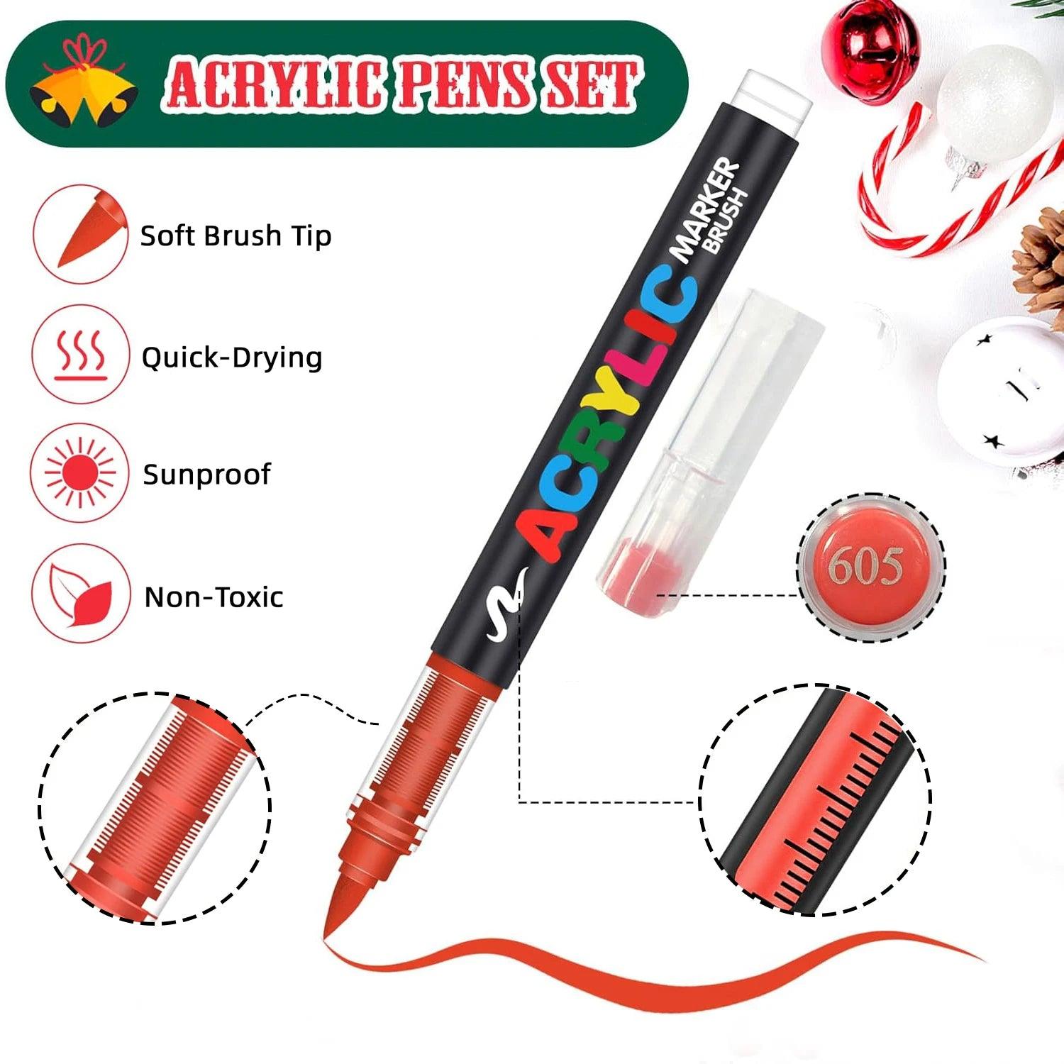 Acrylic Markers | 168 Colors Waterproof | Toylandeu™