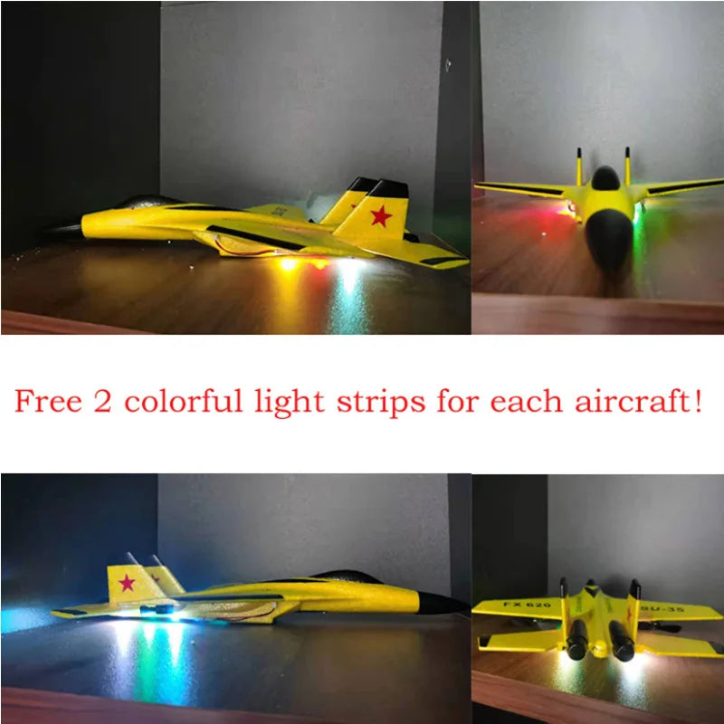 Supersonic RC Fighter Jet Airplane - Remote Control Glider Toy for Kids