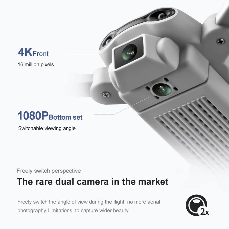V9 Mini Drone 10K HD Wide Angle Dual Camera 6000M Aerial Photography