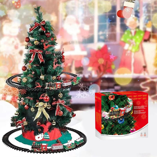 Battery Operated Train With Sound And Light For Christmas Tree