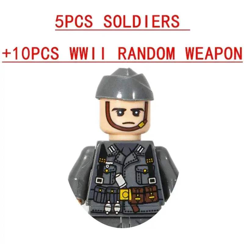 Lego Compatible Military Building Blocks Set With Weapons - ToylandEU