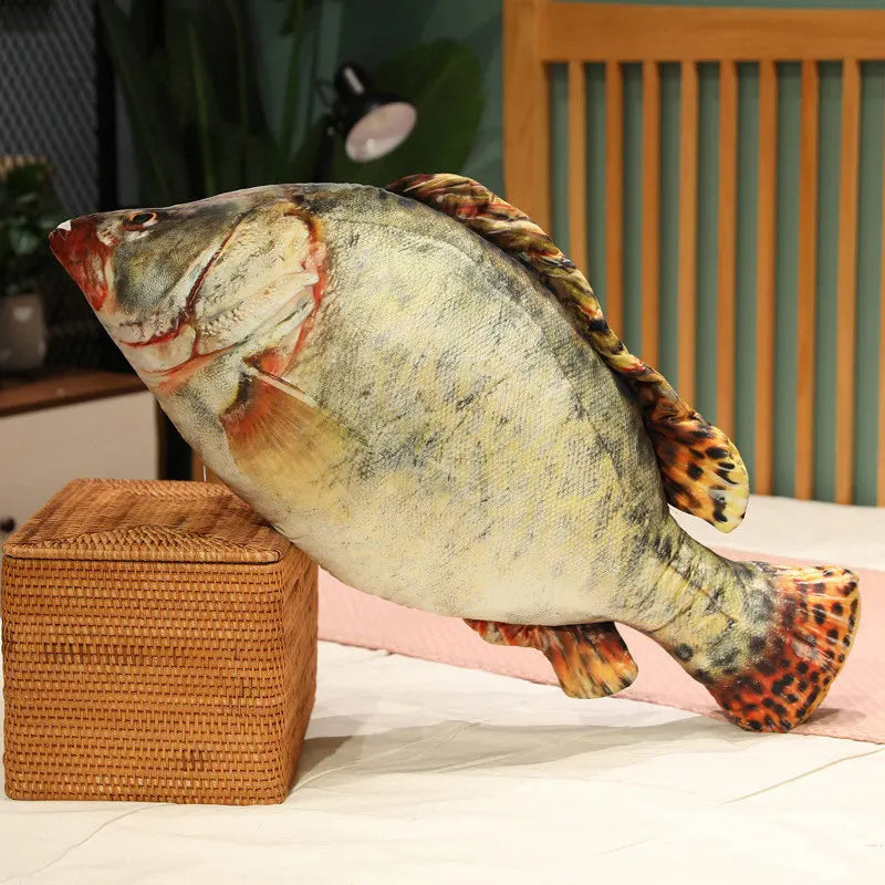 Fish Throw Pillow | 3D Tucked Legs | Toylandeu™